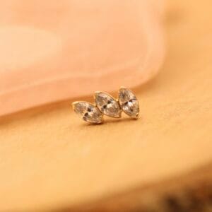 Anatometal Fanfare 3 gem marquise